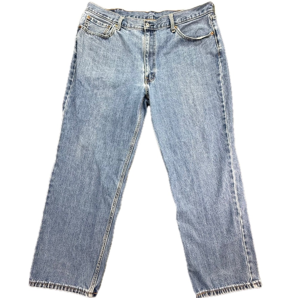 Levis 550 Relaxed Fit Jeans Mens 42x30 Medium Wash Blue Denim 00550-4886